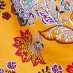 honey mustard paisley floral