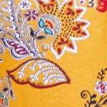 honey mustard paisley floral