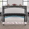 Modern 5-Piece Dining Table Set for 4 with Upholstered Chairs & Bench,Rectangular Kitchen Table Set for Small Space,Apartment,Studio,Breakfast Nook - 4 of 4