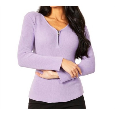 Women's Zip V-Neck Top - Angel Apparel