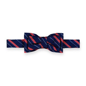 Hope & Henry Boys' Classic Bow Tie (Navy Preppy Stripe, Small) - 1 of 2