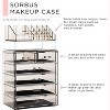 Sorbus 2 Piece Acrylic Makeup and Jewelry Storage Organizer Case (6 Drawers and Lipstick Tray) - 2 of 4