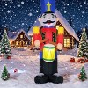 TopComfy Decorative Holiday Scene Props Christmas Inflatables Outdoor Decorations Nutcracker Toy Soldier with Drum for Yard, Red, 9.46"*7.88"*7.09" - 2 of 4