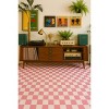 Rug Branch Kids Metro Checkered Blush Pink Indoor Soft Area Rug - 3 of 4