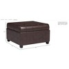 CAVINAS 31" Square Storage Ottoman Bench for Bedroom,Storage Bench with Button-Tufted Lid,Ottoman for Living Room,Entryway - 3 of 4
