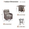 Buenhomino 5/7pcs Outdoor Patio Outdoor Conversation Fire Pit Set with Swivel Rocker Armchairs for Garden, Poolside, Backyard - 2 of 4