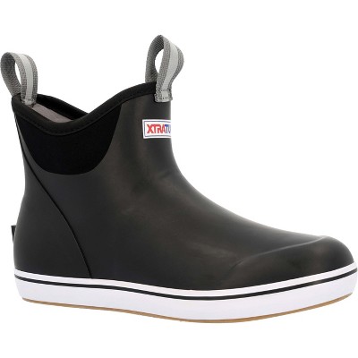 Women's Xtratuf 6 in Ankle Deck Boot, XWAB000, Black