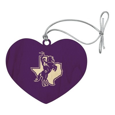 Tarleton State University Primary Logo Heart Love Wood Christmas Tree Holiday Ornament