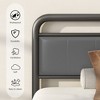 CSBDHOME Bed Frame with Upholstered Headboard And Metal Slats Support - 4 of 4