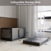 GlasFlength Decorative Storage Cabinets, Stylish and Functional Storage for Every Room, Bedroom, Living Room, Kitchen, Black,26.38”*18.5”*14.57" - 2 of 4