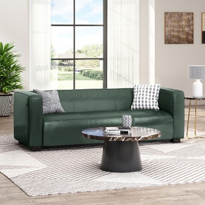 NicBex Modern 3-Seat Sofa Large Couch for Living Room,Bedroom,PU Leather Upholstered Lounge Settee Sofa with Deep Cushions