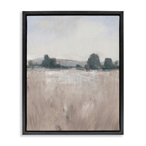 Stupell Industries Rural Autumn Grassland Field Nature Floating Frame Canvas Art, Black, 25" x 31" - 1 of 4