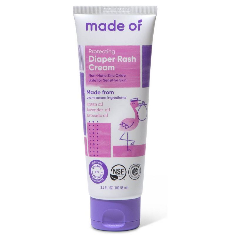 MADE OF Organic Diaper Rash Cream - 3.4 fl oz, 1 of 8