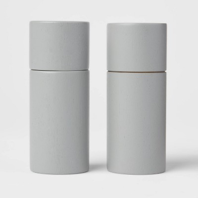 2pc Acacia Round Salt and Pepper Grinder Set Beige - Threshold™