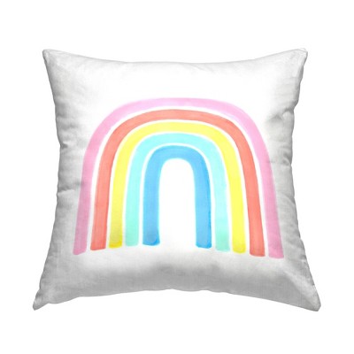 Stupell Industries Traditional Pastel Arch Rainbow Children's Striped Pattern