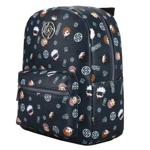 Bioworld Naruto Akatsuki Cloud Pattern Black 11 Mini Backpack