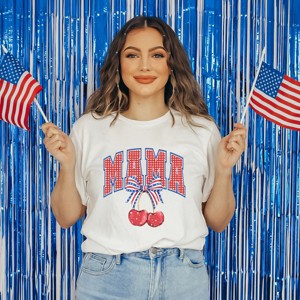 Simply Sage Market Patriotic Mama Cherries Short Sleeve Tee - 1 of 4