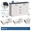 9 Drawer Dresser for Bedroom, 55" Wood Rustic Chest of Drawers, TV Stand Dresser Storage Cabinet, Storage Organizer for Living Room - 2 of 4