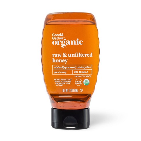 Organic Raw Unfiltered Pure Honey - 12oz - Good & Gather™ : Target