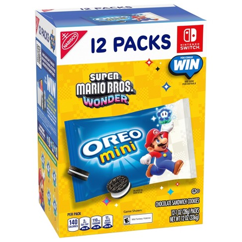 OREO Mini Chocolate Sandwich Cookies - Snack Pack - 12oz / 12ct - image 1 of 4