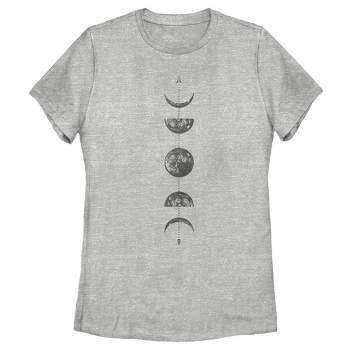 Women's Chin Up Moon Phases Arrow T-shirt : Target