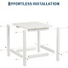 Outdoor HDPE Square Side Table - Adirondack Style Patio End Table for Pool, Beach - Weather Resistant & Easy Setup - 4 of 4