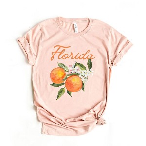 Simply Sage Market Women's Florida Flower Colorful Short Sleeve Graphic Tee - 1 of 2