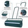 Costway 13 Gallon Lawn Roller Heavy-Duty Steel Push/Pull Sod Roller 24"x13" Green - 4 of 4