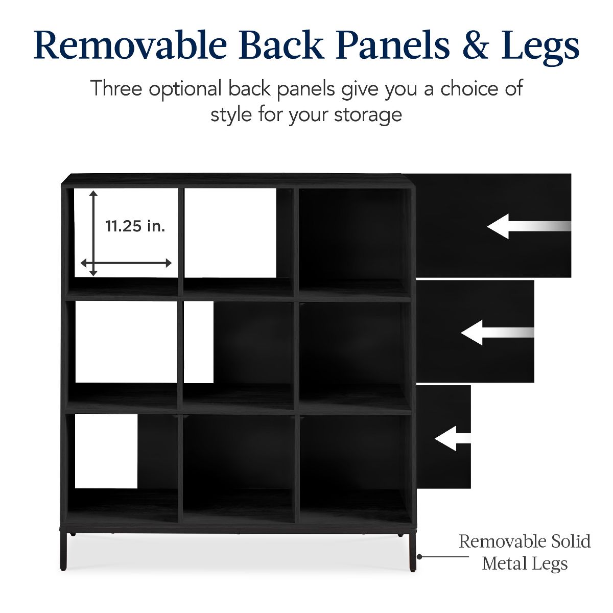 Best Choice Products Cube Bookshelf w/ Removable Back Panels - thumbnail 7