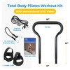 Total Gym PILS Men & Women Full Body Pilates Workout Kit, w/ Instructional DVD, Toe Bar, Leg Pull Accessory, Leg Extension Rope, & Ankle Cuffs, Black - 3 of 4
