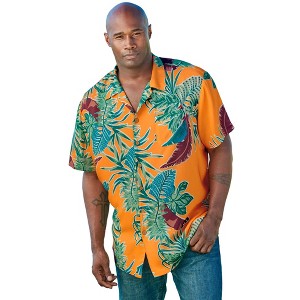 KingSize KS Island Printed Rayon Short-Sleeve Shirt - 1 of 4