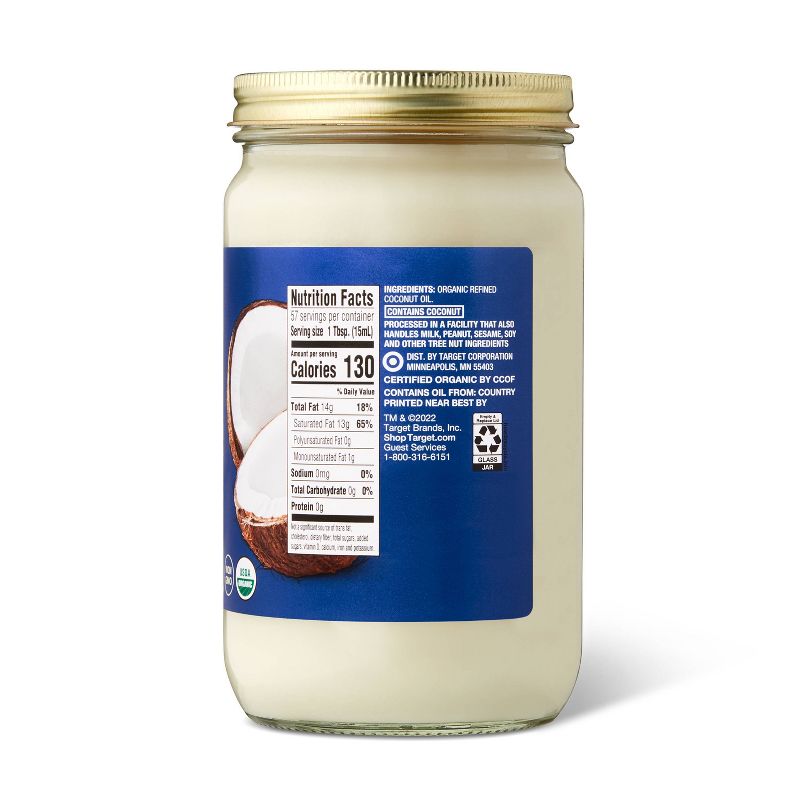 Organic Refined Coconut Oil - Good & Gather™, 4 of 5
