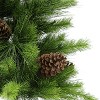 Puleo 42" Pre-lit Potted Artificial Christmas Tree with Clear Lights and Pine Cones: Indoor/Outdoor, PVC - 2 of 4