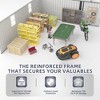 10*12ft 0.25mm color steel plate, surface protective film,Two daylight Windows, two colors can be freely selected storage sheds - 3 of 4