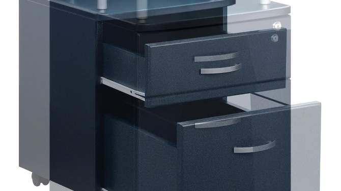 Rolling and Locking File Cabinet Gray - Techni Mobili, 2 of 10, play video