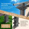 Karl Home | 11 Ft. W x 11 Ft. D Metal Pergola with Canopy - 3 of 4