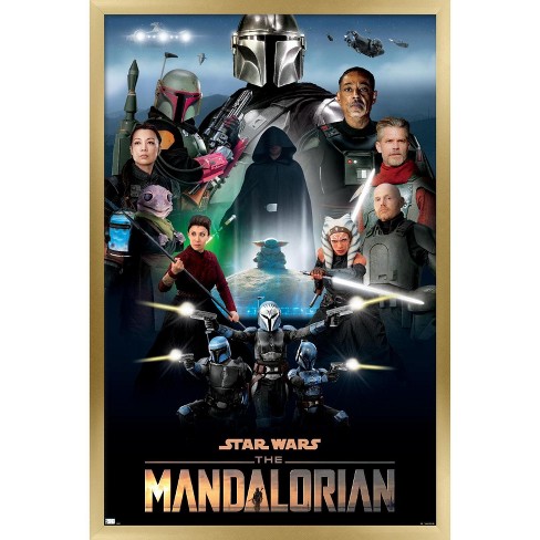 Kwaadaardig Wacht even rooster Trends International Star Wars: The Mandalorian Season 2 - Key Art By  Andrew Switzer Framed Wall Poster Prints Gold Framed Version 14.725" X  22.375" : Target