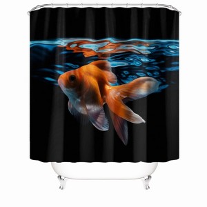 Goldfish In The Water Shower Curtains for Bathroom Waterproof Fabric Bath Curtain Durable Soft Stylish Bathroom Decor 72x72 Inch - 1 of 1