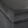 Avalon - Storage Ottoman Bench - Distressed Black - 3 of 4