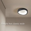 Claxy LED Flush Mount Ceiling Light Black 4000K 10W 8-inch Round - 2 of 4