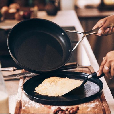 AluPro 12-inch Black Aluminum Nonstick Fry Pan