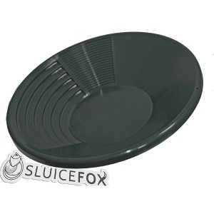 Sluice Fox Gold Pan with Dual Riffle Set; spiral gold finishing pan; dual riffle gold rush prospecting supplies for your gold panning kit - 1 of 4