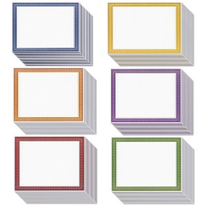 Best Paper Greetings 96 Pack Bulk Certificate Printer Paper with Colored Borders for Diplomas, Blank Paper for Awards, 8.5 x 11 In - 1 of 4