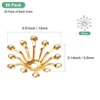 Unique Bargains Metal Durable Multipurpose Use Jewelry Making End Caps 50 Pcs - 3 of 4