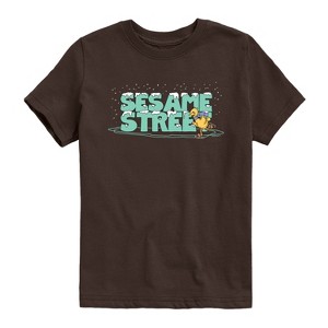 Boys' - Sesame Street - Snow Logo Short Sleeve Graphic T-Shirt - 1 of 3