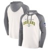 MLB Oakland Athletics Men's White Long Sleeve Lightweight Bi-Blend Hooded Sweatshirt - 3 of 3