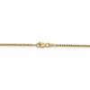 Black Bow Jewelry 1.5mm 14k Yellow Gold Hollow Round Box Chain Necklace - 3 of 4