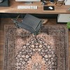 World Rug Gallery Marin Red Medallion Traditional Indoor Rug – Flatweave, Washable Surface with Non-Slip Backing - 2 of 4