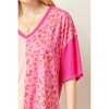 Women's Color Block Leopard Top - entro - 3 of 4