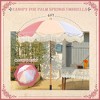 LAGarden 6 Ft Fringe Umbrella Replacement Canopy Top Cover Outdoor Patio Pink - 2 of 4